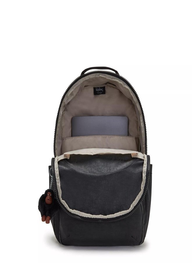 KIPLING KIPLING حقيبة ظهر كيبلينج النسائية سيول للكمبيوتر المحمول مقاس 15 بوصة، متينة وواسعة مع أحزمة كتف مبطنة وجيب واقٍ مدمج - Image 3